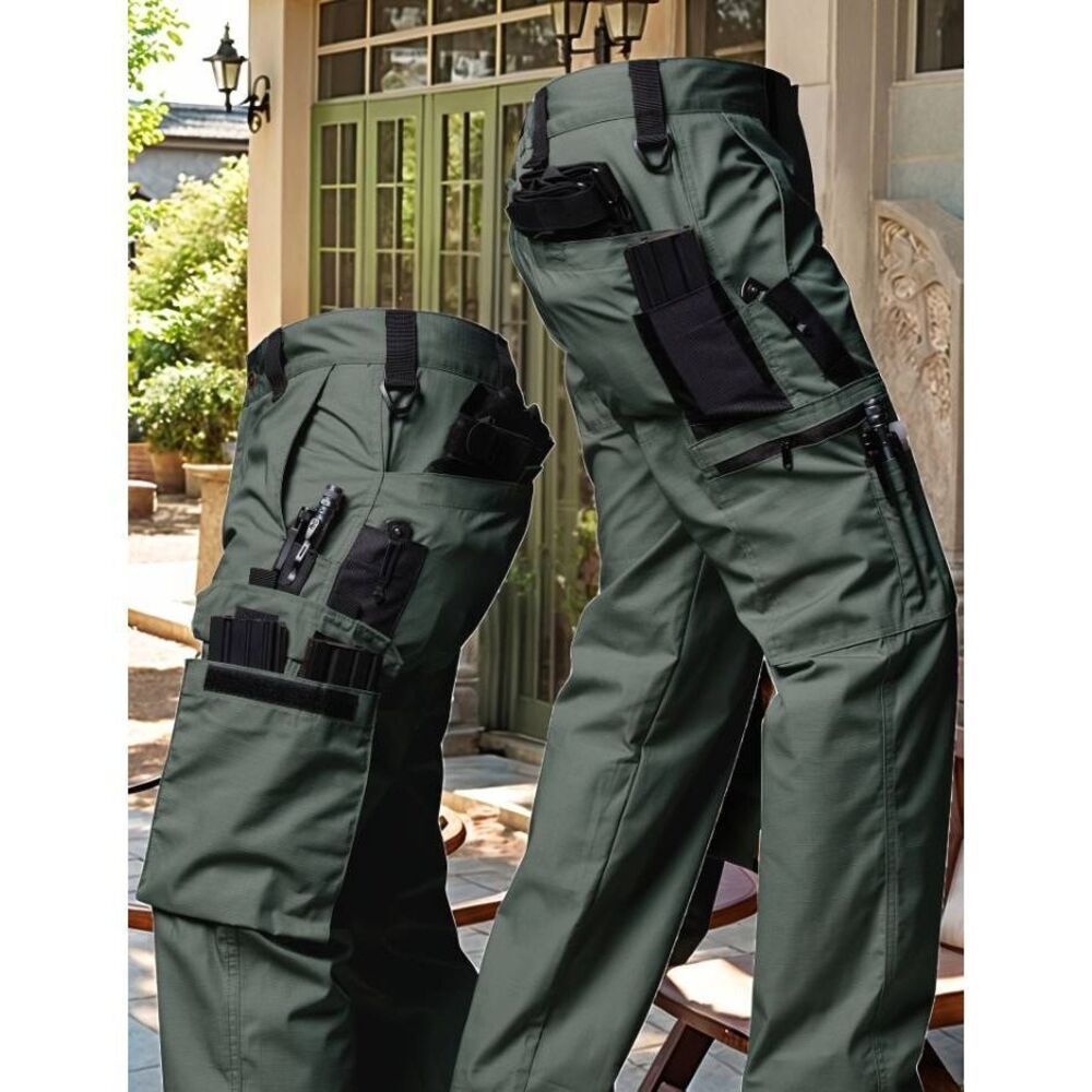 Tactical breathable micro stretch fabric cargo pants